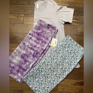 LulaRoe Perfect T and Two Cassie Skirts. 3X